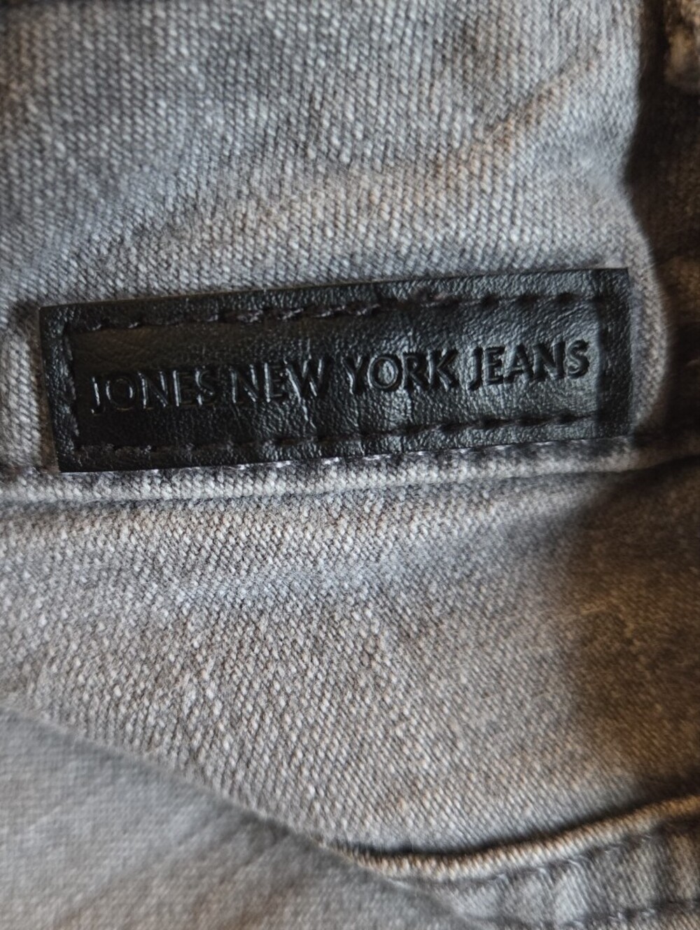 Jones New York Lexington Straight Grey Denim Jeans Size 8 - Picture 6 of 8